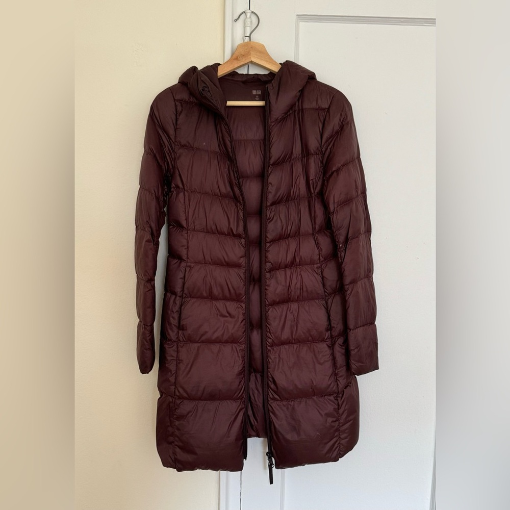 Uniqlo Women's Deep Maroon Puffer Jacket
